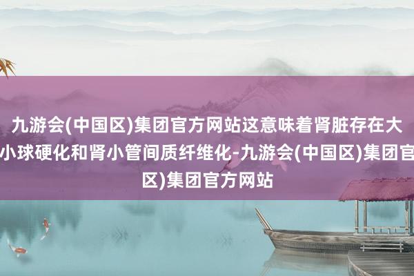 九游会(中国区)集团官方网站这意味着肾脏存在大面积肾小球硬化和肾小管间质纤维化-九游会(中国区)集团官方网站