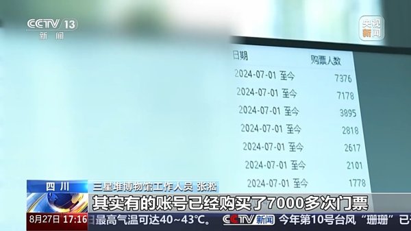 1个账号1个月参不雅7000次三星堆？“黄牛”乱象一治到底